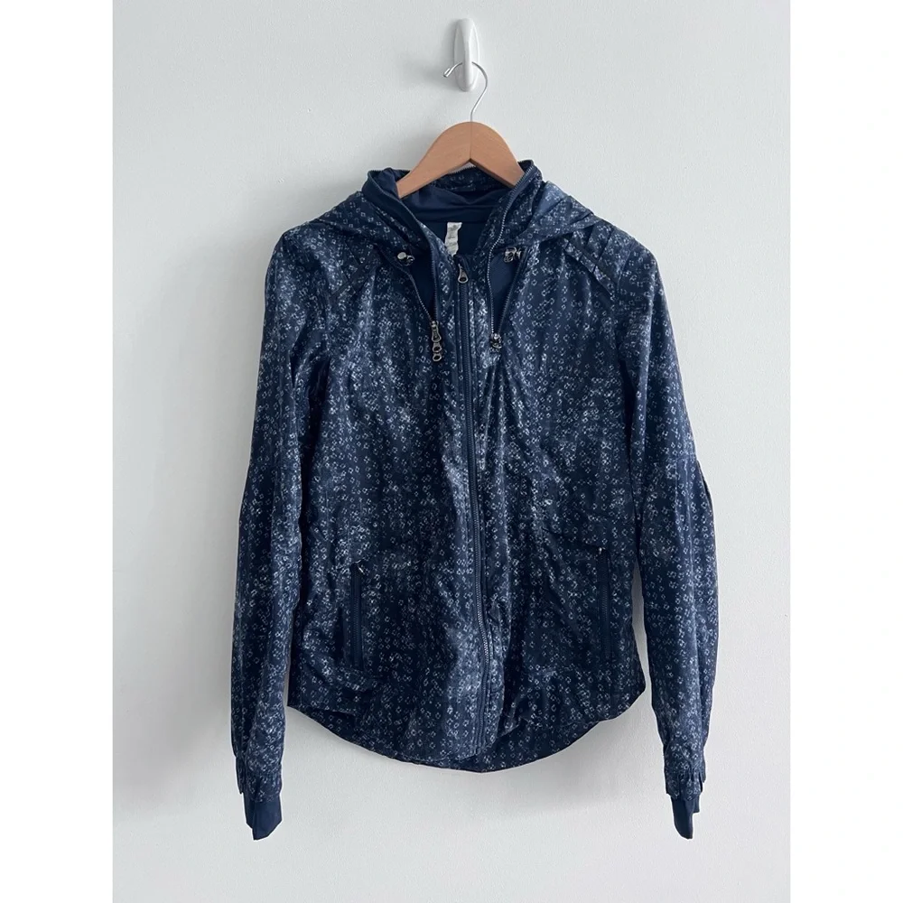 Lululemon jacket size 6 blue spring forward jacket running - Picture 4 of 13